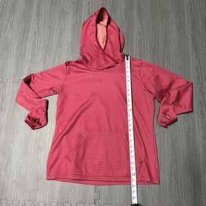 Columbia Purple Striped Soft Lightweight Pullover Hoodie Sweatshirt Size Large‎
